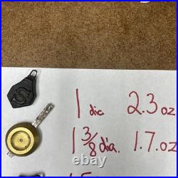 10 NICE ANTIQUE PENDULUM BOBS, Seth Thomas, Ingraham, Ansonia, Sessions, Gilbert 4