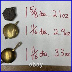 10 NICE ANTIQUE PENDULUM BOBS, Seth Thomas, Ingraham, Ansonia, Sessions, Gilbert 4