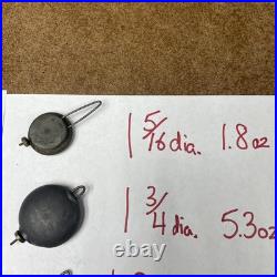 10 NICE ANTIQUE PENDULUM BOBS, Seth Thomas, Ingraham, Ansonia, Sessions, Gilbert 4