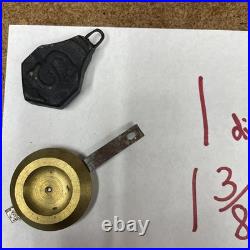 10 NICE ANTIQUE PENDULUM BOBS, Seth Thomas, Ingraham, Ansonia, Sessions, Gilbert 4