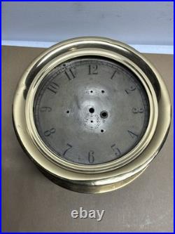 10 Seth Thomas Yellow Brass Maritime Ships Clock Case And Face Only 1880 1890's