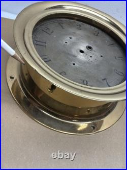 10 Seth Thomas Yellow Brass Maritime Ships Clock Case And Face Only 1880 1890's