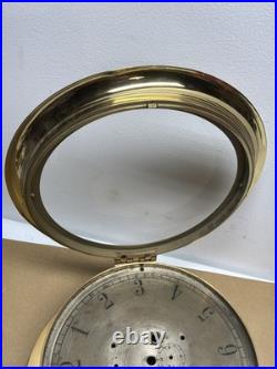 10 Seth Thomas Yellow Brass Maritime Ships Clock Case And Face Only 1880 1890's