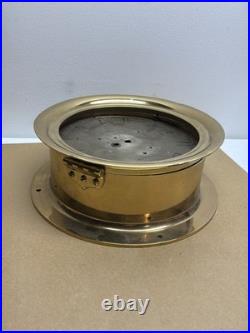10 Seth Thomas Yellow Brass Maritime Ships Clock Case And Face Only 1880 1890's
