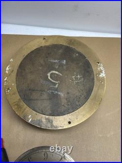 10 Seth Thomas Yellow Brass Maritime Ships Clock Case And Face Only 1880 1890's