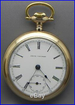 16 Size 17 Jewel G. E. Simanton's Precision Watch Pocket Watch, Made in 1889