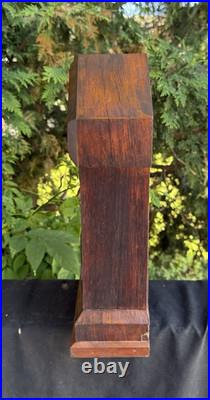 1863 Seth Thomas OCTOGON ARCH TOP Rosewood Mantle Clock VIDEO CAT MOTIF DOOR