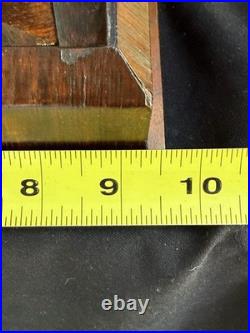 1863 Seth Thomas OCTOGON ARCH TOP Rosewood Mantle Clock VIDEO CAT MOTIF DOOR