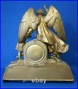 1872 Very Rare SETH THOMAS Antique CHILD PRAYER & GUARDIAN ANGEL Figural Clock