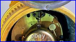 1872 WORKS Seth Thomas No. 8051 Maiden Musician & Artist Figural Mantel Clock