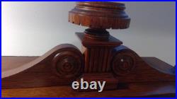 1876 Antique Seth Thomas Office Calendar Double Dial Clock Weight Driven 1875