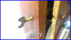 1876 Antique Seth Thomas Office Calendar Double Dial Clock Weight Driven 1875