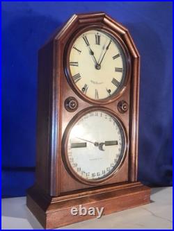 1876 Vintage Antique Seth Thomas Double Dial, Strike, Calendar Clock 1876 Vintage Antique Seth Thomas Double Dial, Strike, Calendar Clock