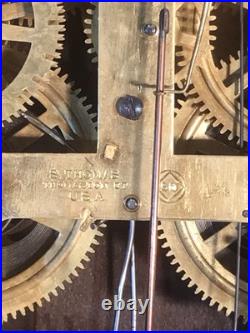 1876 Vintage Antique Seth Thomas Double Dial, Strike, Calendar Clock 1876 Vintage Antique Seth Thomas Double Dial, Strike, Calendar Clock
