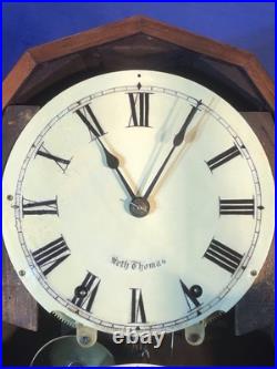 1876 Vintage Antique Seth Thomas Double Dial, Strike, Calendar Clock 1876 Vintage Antique Seth Thomas Double Dial, Strike, Calendar Clock