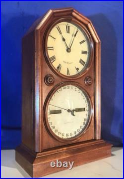 1876 Vintage Antique Seth Thomas Double Dial, Strike, Calendar Clock 1876 Vintage Antique Seth Thomas Double Dial, Strike, Calendar Clock