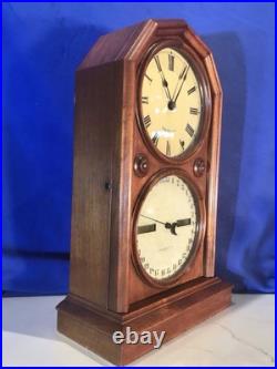 1876 Vintage Antique Seth Thomas Double Dial, Strike, Calendar Clock 1876 Vintage Antique Seth Thomas Double Dial, Strike, Calendar Clock