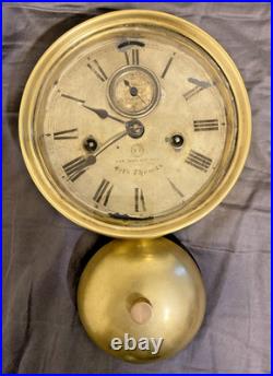 1878 Seth Thomas Ships Clock w Bell November 4th 1879 No Key Needs Restoration 1878 Seth Thomas Ships Clock w Bell November 4th 1879 No Key Needs Restoration