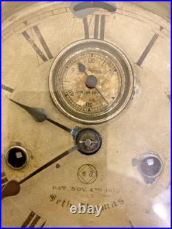 1878 Seth Thomas Ships Clock w Bell November 4th 1879 No Key Needs Restoration 1878 Seth Thomas Ships Clock w Bell November 4th 1879 No Key Needs Restoration