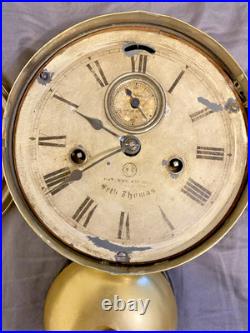 1878 Seth Thomas Ships Clock w Bell November 4th 1879 No Key Needs Restoration 1878 Seth Thomas Ships Clock w Bell November 4th 1879 No Key Needs Restoration