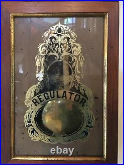 1879 SETH THOMAS WEIGHT DRIVEN NO. 2 REGULATOR WALL CLOCK, runs excl, walnut