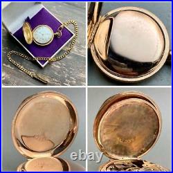 1880 Antique Seth Thomas manual Pocket Watch Hand-Rolled Gold Plate