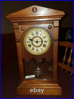 1880 Seth Thomas Antique Athens City Series Clock Walnut 8-Day Strike