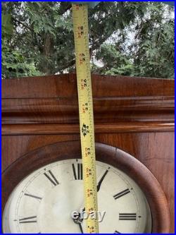 1885 Seth Thomas Parlor Calendar #1 Double Dial Mantle Clock VIDEO ALL ORIGINAL