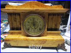 1890's Antique Seth Thomas 8 Day Adamantine Mantle Clock nice condition