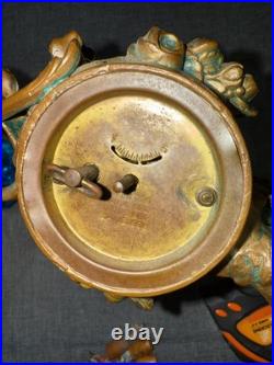 1891 ANTIQUE ART NOUVEAU BRONZE LADY Clock 1891 ANTIQUE ART NOUVEAU BRONZE LADY Clock