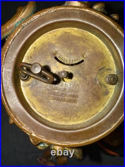 1891 ANTIQUE ART NOUVEAU BRONZE LADY Clock 1891 ANTIQUE ART NOUVEAU BRONZE LADY Clock