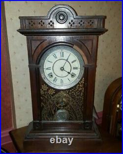 1894 Seth Thomas Antique Rome City Series Clock Walnut 8-Day Strike