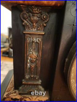 1895 Antique Seth Thomas Clock Adamantine. Working Might Need Light Servicing