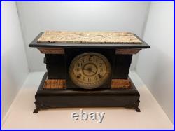 1899 Antique Seth Thomas Adamantine 8 Day Mantle Clock Mechanical