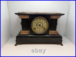 1899 Antique Seth Thomas Adamantine 8 Day Mantle Clock Mechanical