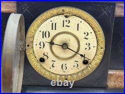 1899 Antique Seth Thomas Adamantine 8 Day Mantle Clock Mechanical