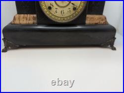 1899 Antique Seth Thomas Adamantine 8 Day Mantle Clock Mechanical