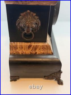 1899 Antique Seth Thomas Adamantine 8 Day Mantle Clock Mechanical