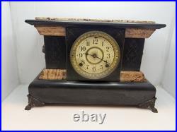 1899 Antique Seth Thomas Adamantine 8 Day Mantle Clock Mechanical