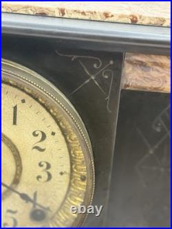 1899 Antique Seth Thomas Adamantine 8 Day Mantle Clock Mechanical