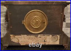 1904 Antique Seth Thomas Adamantine 8 Day Mantle Clock #295E, Working