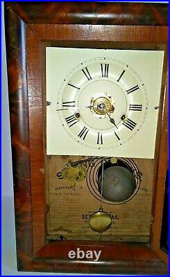 1906 Seth Thomas No. 660 Round Band 30 Hour Mantel Clock