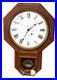 1909_Seth_Thomas_12_Drop_Octagon_Schoolhouse_Time_Clock_with_Pendulum_Key_01_ya
