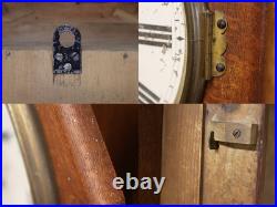 1909 Seth Thomas 12 Drop Octagon Schoolhouse Time Clock with Pendulum & Key