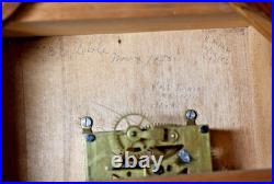 1909 Seth Thomas 12 Drop Octagon Schoolhouse Time Clock with Pendulum & Key