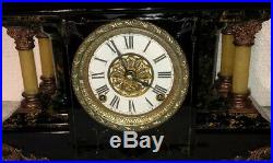 1910s Antique Seth Thomas Mantel Clock Working Correctly Adamantine Shasta