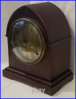 1920S WORKING/CHIMING SETH THOMAS BEEHIVE MANTEL CLOCK-10H X 8.25W X 5D WithKEY 1920S WORKING/CHIMING SETH THOMAS BEEHIVE MANTEL CLOCK-10H X 8.25W X 5D WithKEY