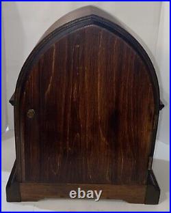 1920S WORKING/CHIMING SETH THOMAS BEEHIVE MANTEL CLOCK-10H X 8.25W X 5D WithKEY 1920S WORKING/CHIMING SETH THOMAS BEEHIVE MANTEL CLOCK-10H X 8.25W X 5D WithKEY