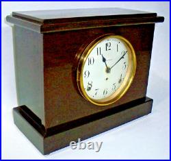 1920's Seth Thomas Mahogany Mantel Clock 89AL Movement, Works/Chimes Perfectly