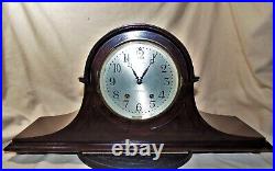 1920s Seth Tomas Tambour #18 8-day Mantel Clock Time & Strike Chimes Serviced
